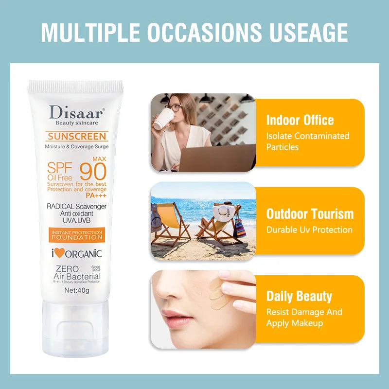 Disaar Facial Sunscreen Cream SPF 90 Body Protector