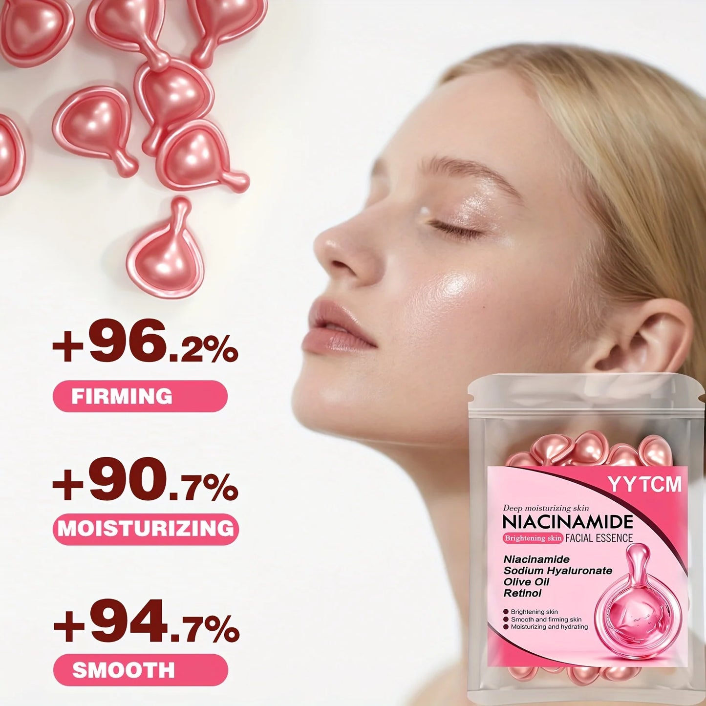 Niacinamide Facial Essence Capsules, Containing Retinol