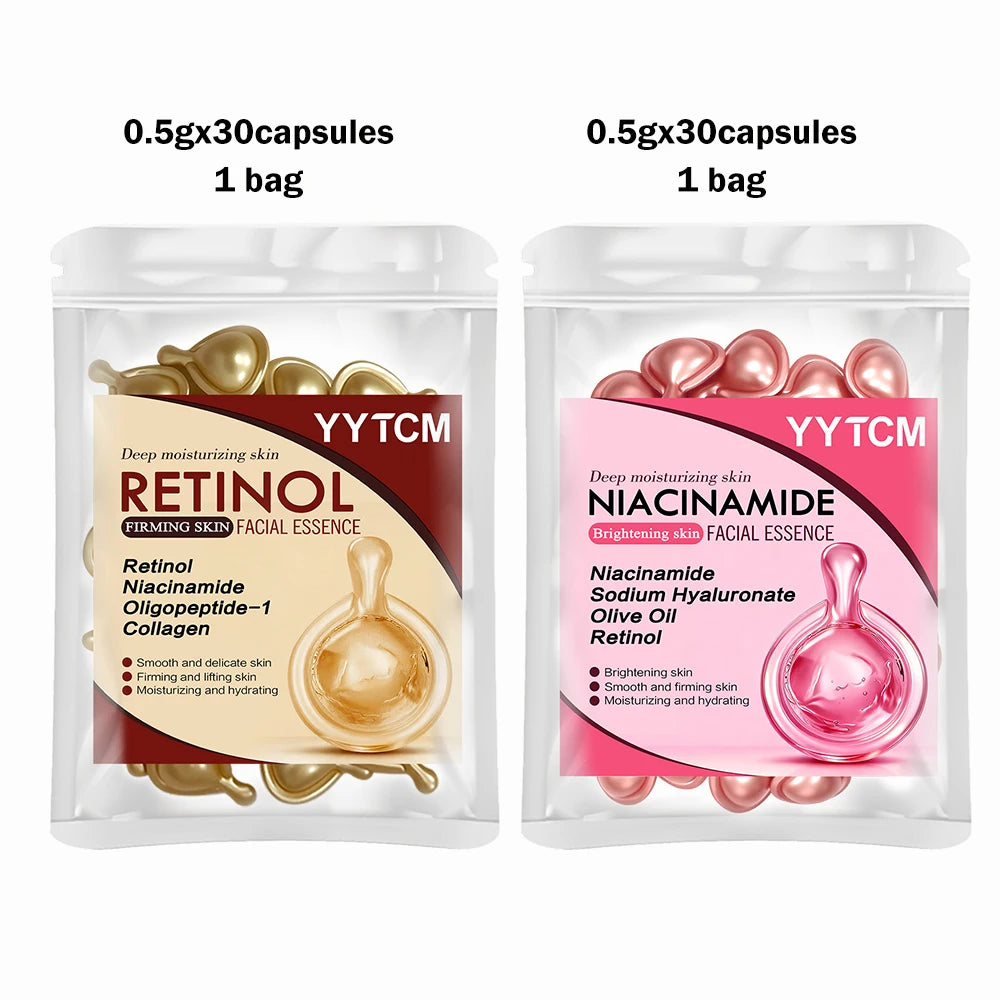Niacinamide Facial Essence Capsules, Containing Retinol