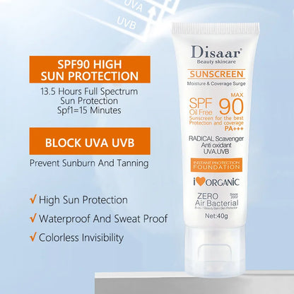 SPF 90+ UV Protection Sunscreen