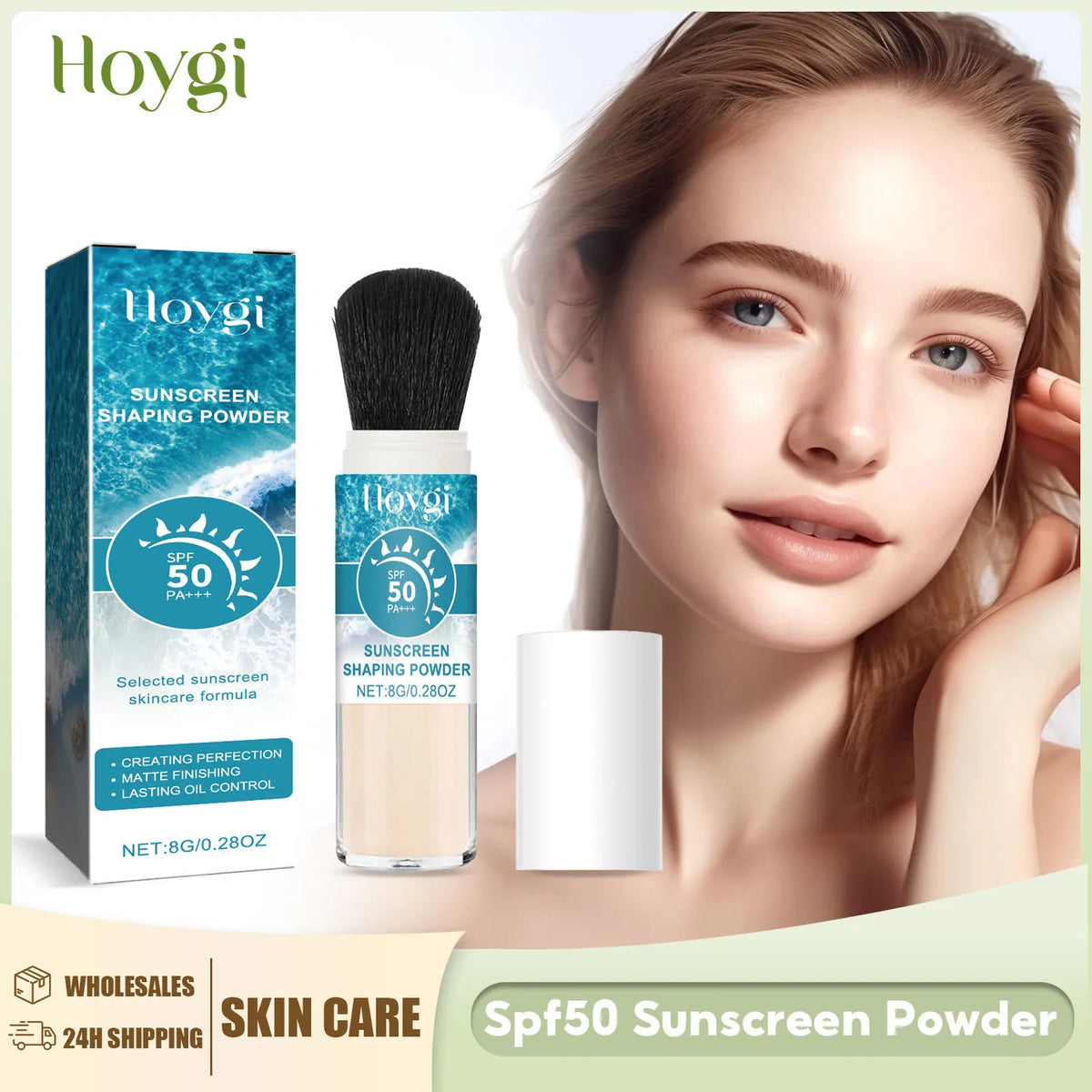 SPF50 Sunscreen Loose Powder Covering Pore Oil