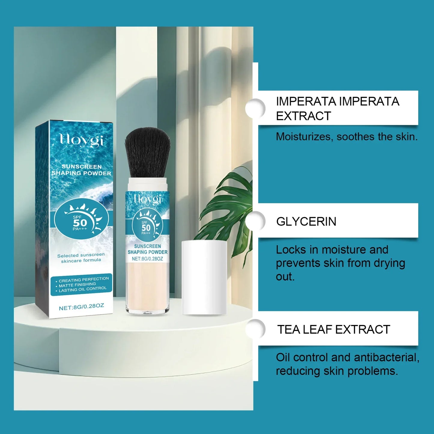 SPF50 Sunscreen Loose Powder Covering Pore Oil