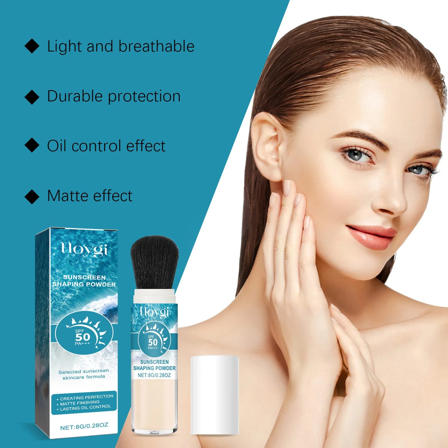 SPF50 Sunscreen Loose Powder Covering Pore Oil